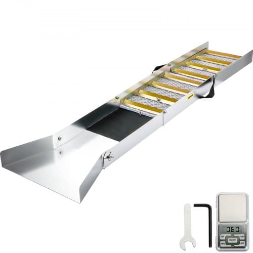 VEVOR Folding Aluminum Sluice Box 50 Inch with Miners Moss