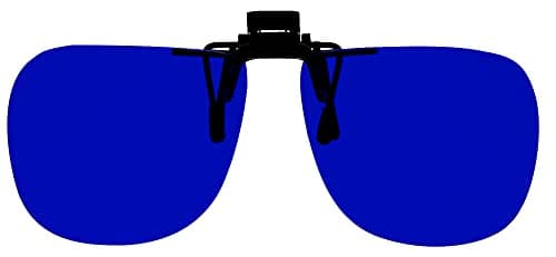 Cobalt Blue Clip On Flip Up Safety Glasses for Welding, Metal Fabrication, Hot Glass Working, Foundry Work, Shade 4