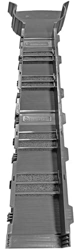 Sluice Fox Portable Expandable Sluice Box for Gold Mining and Prospecting; Includes Miner's Moss, Hungarian Style riffles Double Sluice Box with Speed Flare (Black)