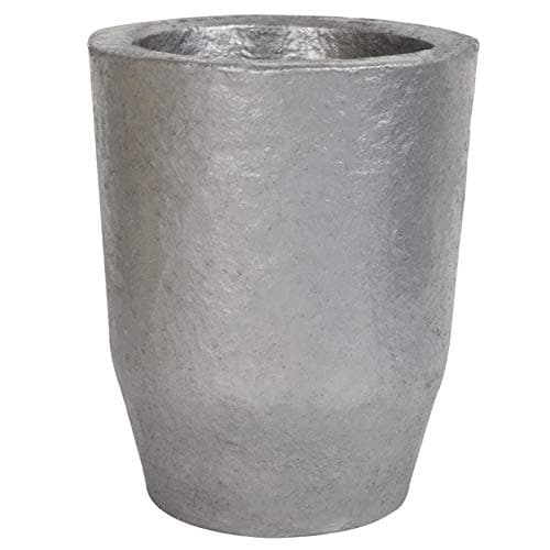 CANALHOUT Silicon Carbide Graphite Crucibles,Crucibles for Melting Metal,Withstand The High Temperature 1800℃(3272°F),Melting Casting Refining Aluminum Gold Silver Copper (6KG No.6)
