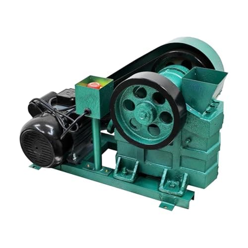 BEILOCKERY Jaw Crusher Mini Jaw Crushing Machine Ore Stone Coal Crusher Electric Shatter Grinder 250KG/H 220V 1.5KW