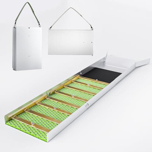 Gold Panning & Prospecting Kit, 50" Sluice Boxes, Portable Folding Aluminum Sluice Box with Miner's Moss – Lightweight Gold Prospecting Tool for Rivers, Creeks Dredging
