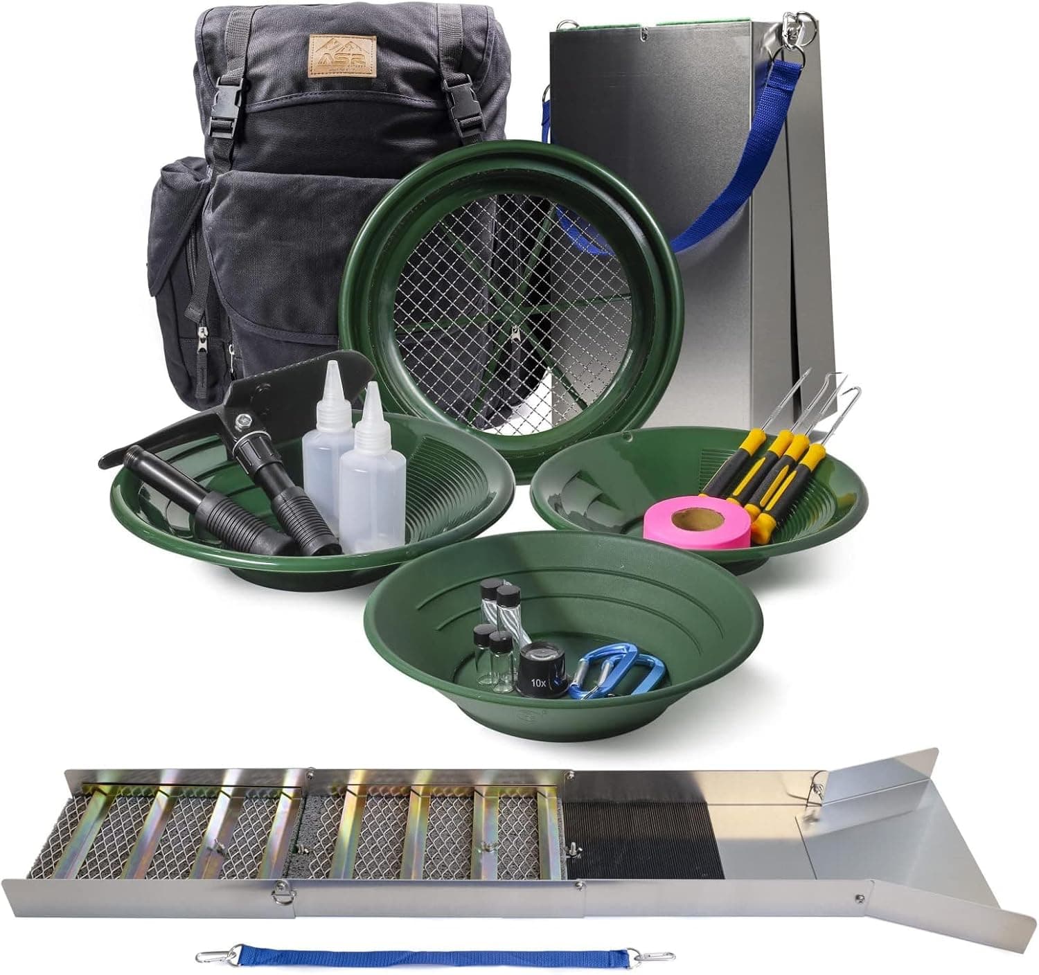 ASR Outdoor 24pc Deluxe 50" Folding Sluice Box Kit