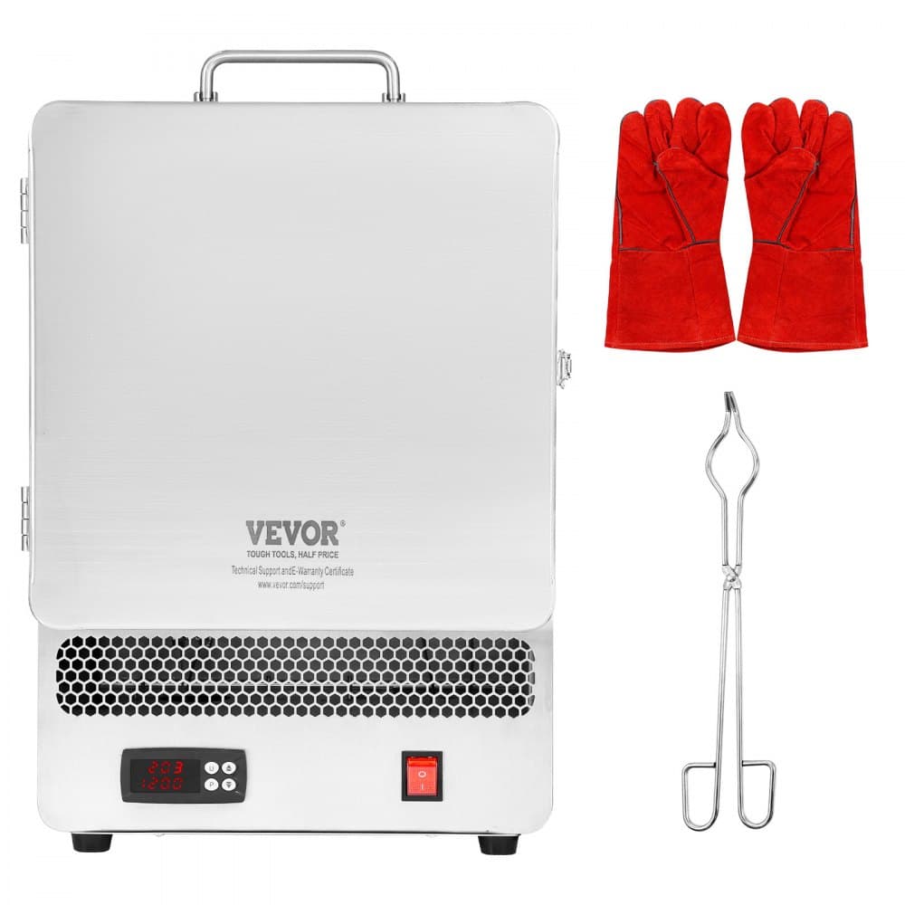 VEVOR Tabletop Kiln Melter 1500W - 2192F Max Temp Gold Melting Furnace