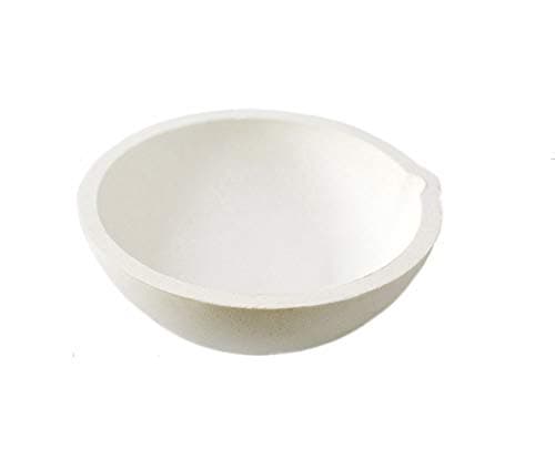 OTOOLWORLD Ceramic Crucible Bowl Dish Cup Furnace Melting Casting Refining Gold Silver (250g)
