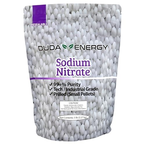 Duda Energy 5sn 5 lb. Sodium Nitrate 99+% Pure Chile Saltpeter Gold Metal Refining Industrial Grade Glass Pottery Enamels
