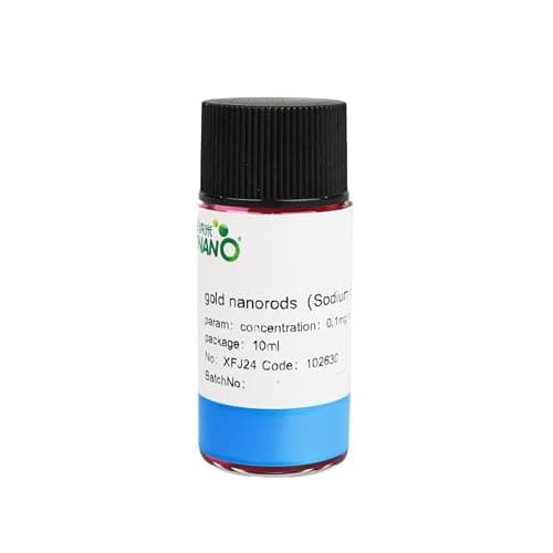 Sodium Citrate Modified Aqueous Gold Nanorods Dispersion Au Nanoparticles Water Solution for Protein Tag 0.1mg/ml-Same Day Priority Shipping