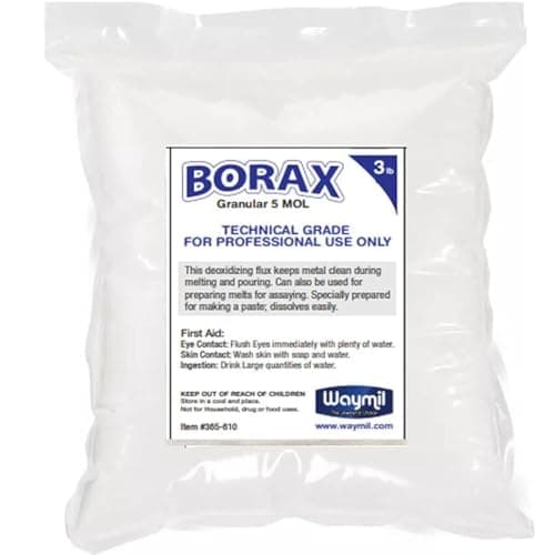 3 lb Borax Flux Glaze Crucibles Melting Gold Silver Melting Soldering, Casting Jewelry Porfessional USE