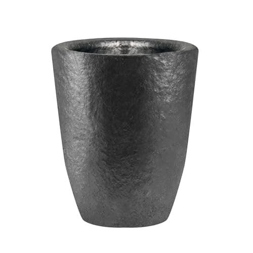 Molten Masters #0.5-0.5KG Premium Black Silicon Carbide Graphite Crucible Cup Furnace Torch Melting Casting Refining for Aluminum, Gold, Silver, Copper, Brass Withstand 1800 ℃/ 3272℉