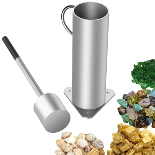 Rock Crusher, Glass Crusher, Heavy-Duty Ore Crusher for Mining, Manual Hand Gold Rock Crusher, Crush Tool of Gold Panning, Crusher of Rockhounding Enthusiasts and Master of Glass Crafts