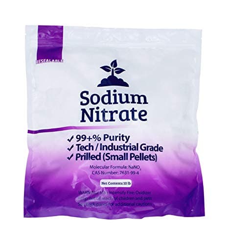 10 lb Sodium Nitrate Fertilizer 99+% Pure Chile Saltpeter Gold Metal Refining Industrial Grade Glass Pottery Enamels