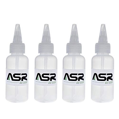 ASR Outdoor (4 Pack) 3oz Plastic Heavy Duty Gold Snifter Bottle with Nozzle