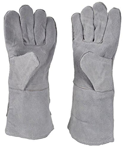 13" Heat Resistant Safety Protective Melting Furnace Gloves Refining Casting Gold Silver Copper Aluminum Jewelry Heat Fire Resistant Mitts Oven Grill Fireplace Furnace Stove Pot Wood Burner BBQ glove